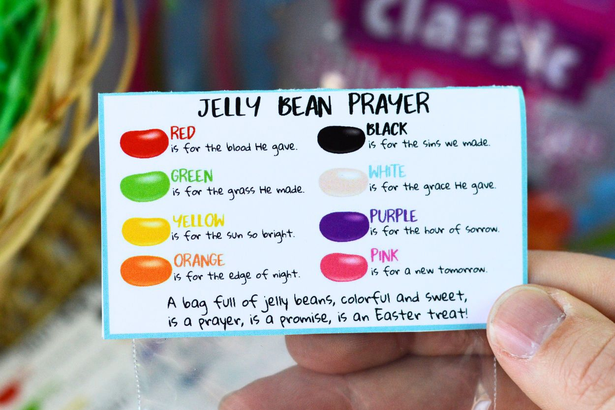 Jelly Bean Prayer Printable | Easy Diy Easter Treat with regard to Free Printable Jelly Bean Prayer
