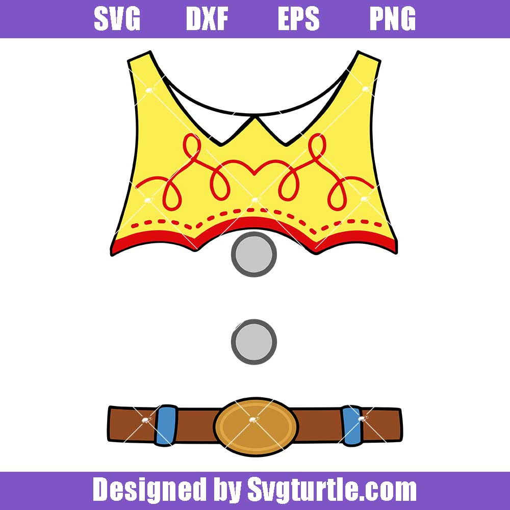 Jessie Toy Story Costume Svg, Jessie Svg, Cowgirl Svg regarding Printable Jessie Toy Story Shirt Pattern
