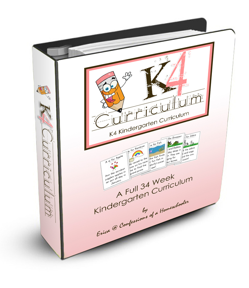 K4 Kindergarten Organization - Confessions Of A Homeschooler throughout Confessions Of A Homeschooler Free Printables