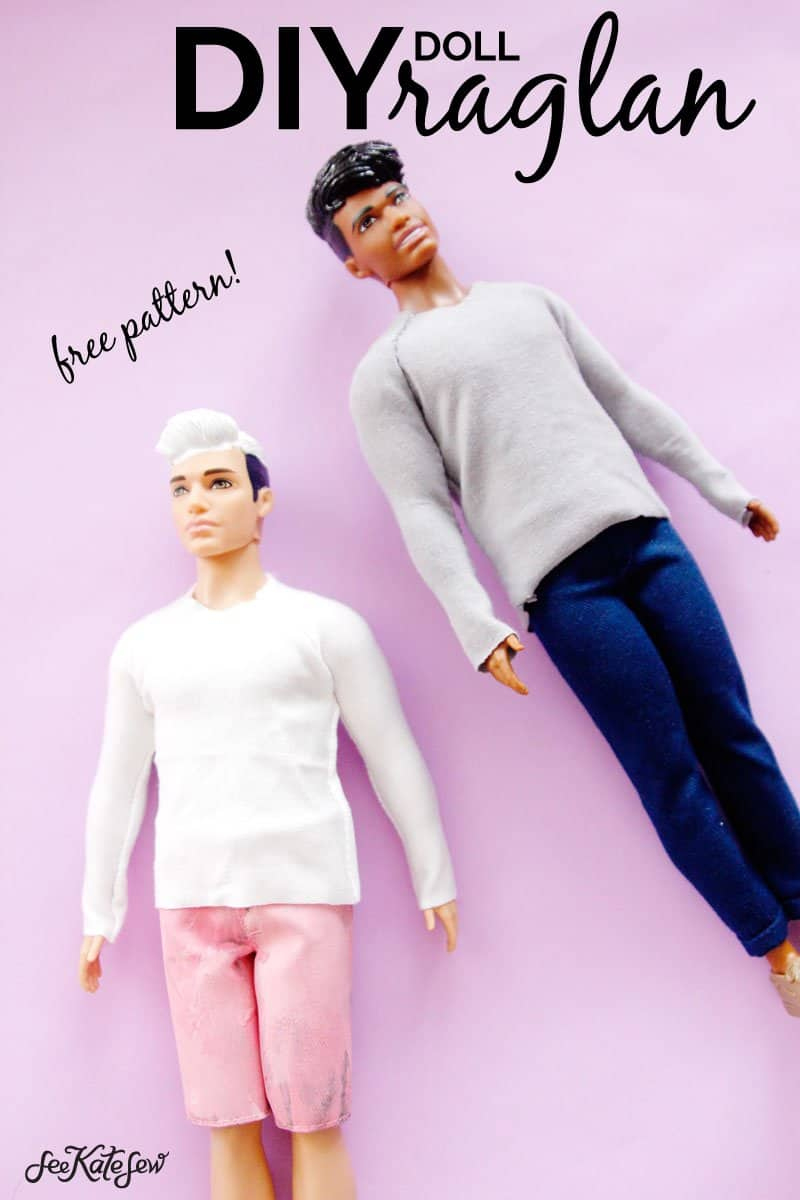 Ken Barbie Doll Shirt Pattern {Free!} - See Kate Sew in Free Printable Sewing Patterns For Ken Doll Clothes
