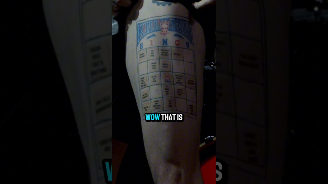 Kill Tony Bingo Card Tattoo!! Kill Tony Show!😂 - Youtube in Kill Tony Bingo Card