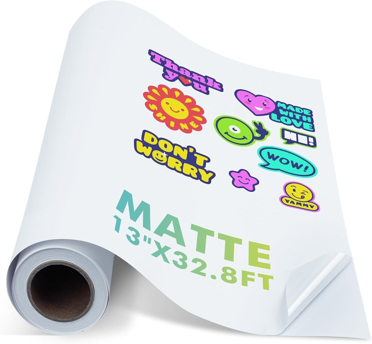 Koala Printable Vinyl Sticker Paper Roll 13 In X 32.8Ft For Inkjet for Printable Vinyl Roll For Inkjet Printers