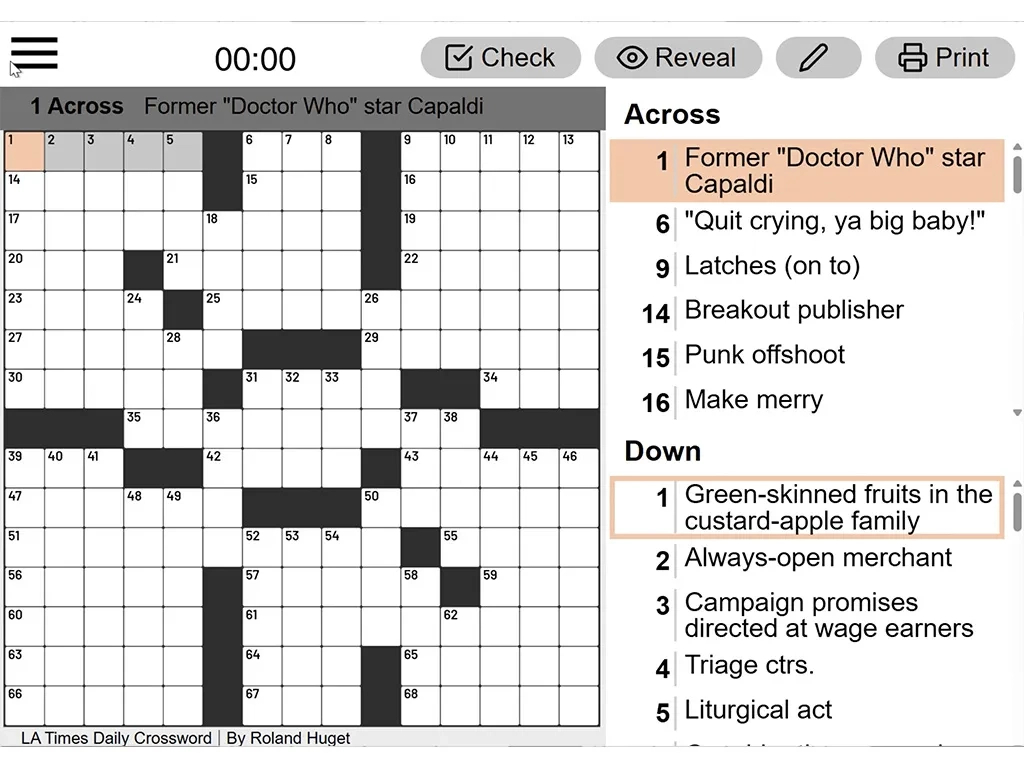 La Times Daily Crossword | Free Online On Arkadium in Stanley Newman Printable Crossword Puzzles