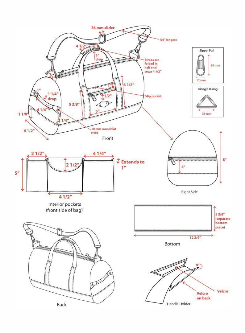 Leather Handbag Patterns - 14 Free Pdf Printables | Printablee inside Printable Leather Bag Pattern Free