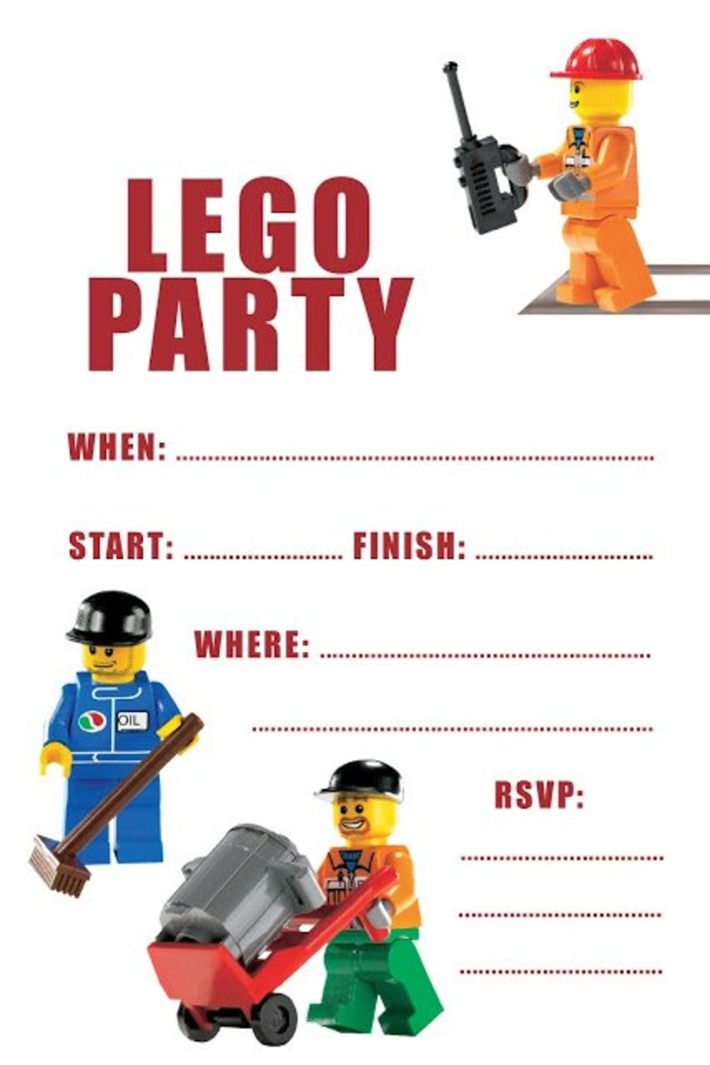 Lego Birthday Party Ideas &amp;amp; Free Printables - Hubpages within Lego Invitation Free Printable
