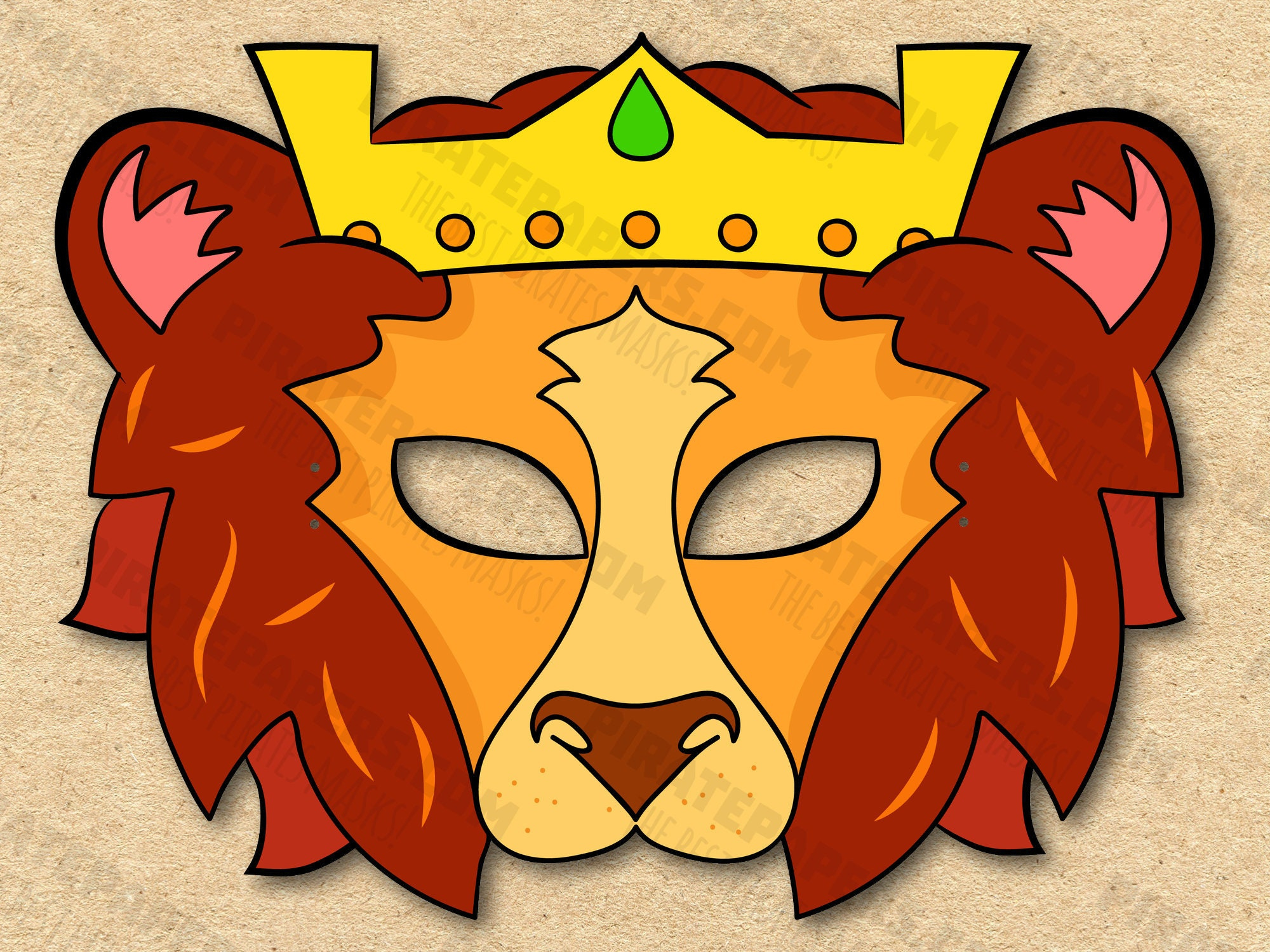 Lion King Mask Printable, Paper Diy For Kids And Adults. Pdf with Lion King Printable Masks