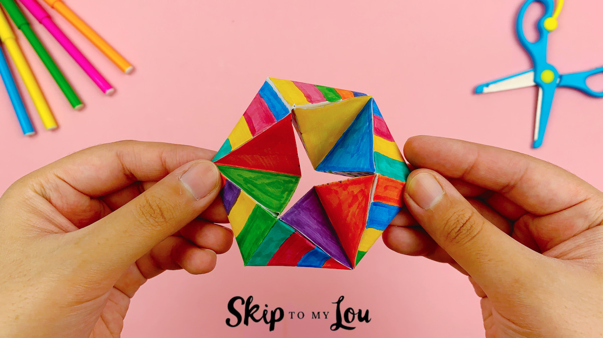 Make A Flextangle (With Free Printable Template!) | Skip To My Lou with regard to Free Printable Thanksgiving Flextangle Templates