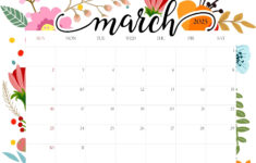 March 2025 Calendar Free Pdf Printables | Entheosweb with regard to Free March Printable Calendar 2025