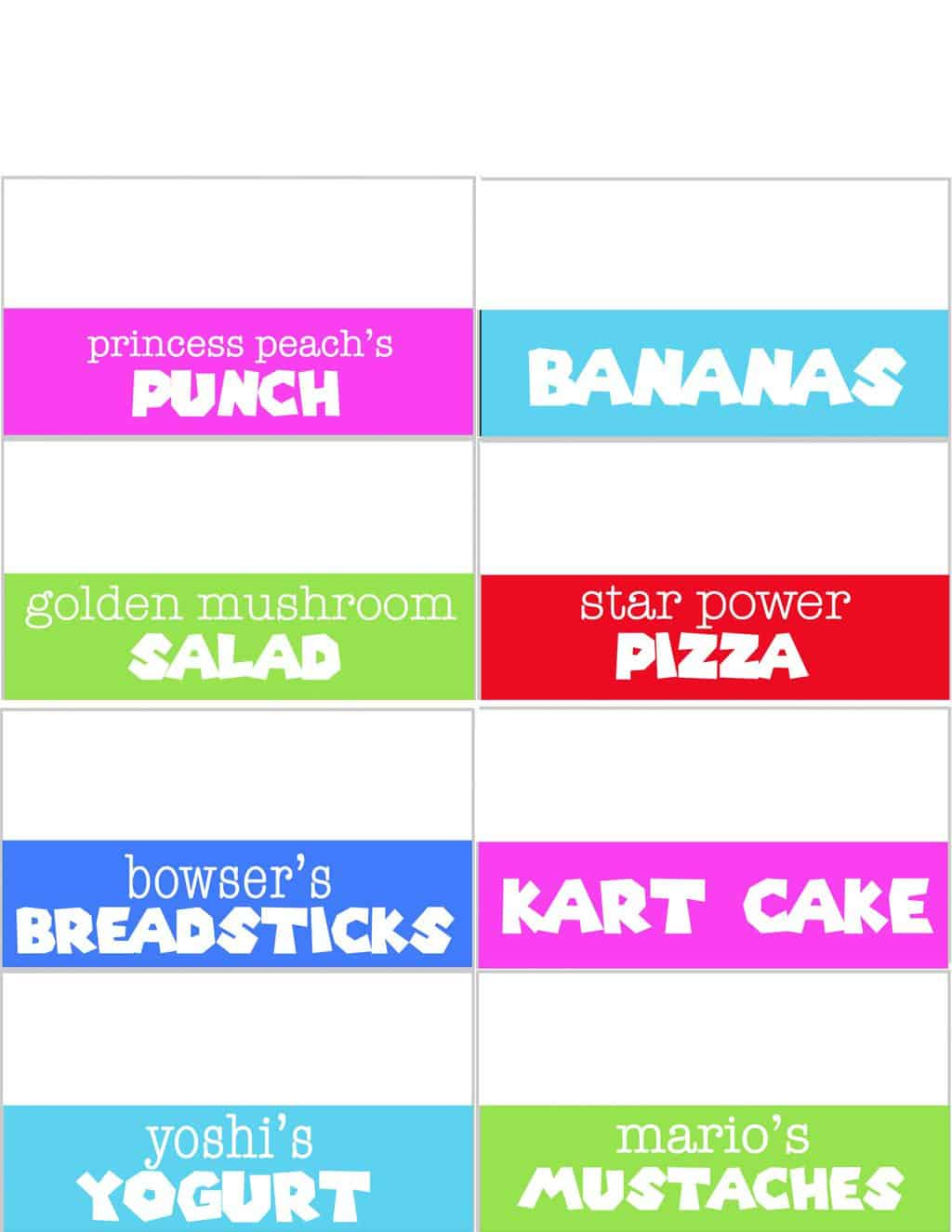 Mario Birthday Party - Pretty Providence inside Free Printable Mario Food Labels