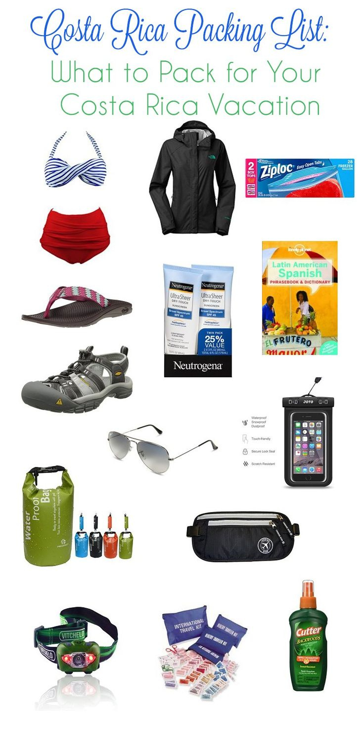 Merlotmommy: Costa Rica Packing List - What To Pack For Your throughout Printable Packing List For Costa Rica