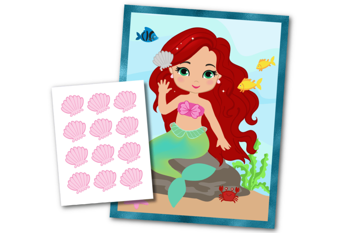 Mermaid Party Games (Free Printables) - Fun Money Mom within Pin the Tail on the Mermaid Free Printable