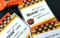 Michelle Paige Blogs: Reese'S Peanut Butter Cups Appreciation Gift intended for Tags Free Printable Reese&#039;s Pieces Thank You Printable
