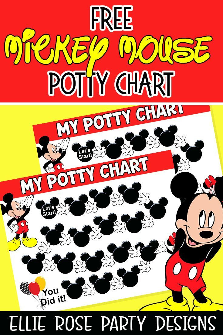 Mickey Mouse Potty Rewards Training Chart inside Free Printable Mickey Mouse Potty Training Chart