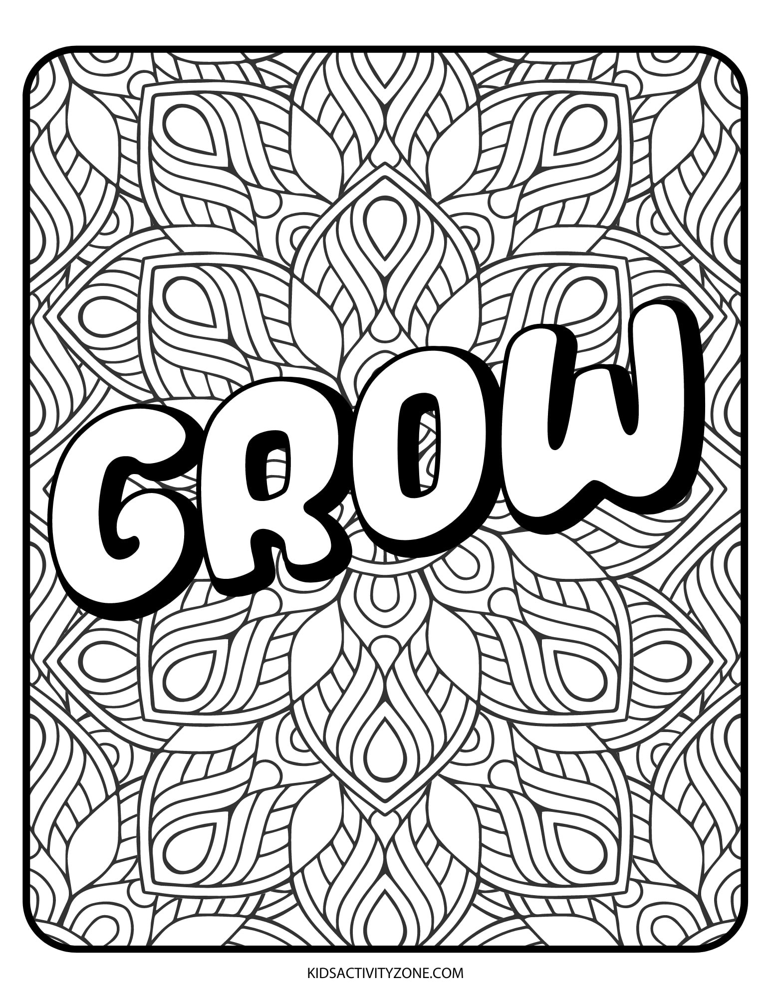 Mindfulness Coloring Pages - Kids Activity Zone in Free Printable Mindfulness Colouring Pages