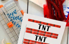 Minecraft Tnt Party Treats (Free Printable) with regard to Minecraft Tnt Labels Free Printable