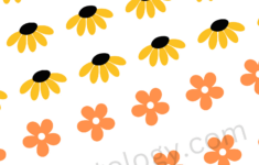 Mini Bee, Daisy And Sunflower Printable Royal Icing Transfer Sheet in Printable Free Royal Icing Transfer Templates