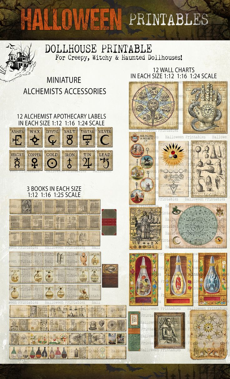 Miniature Printables Pinterest Board: 190 Ideas From &amp;quot;Miniature in Free 1 12 Scale Printables