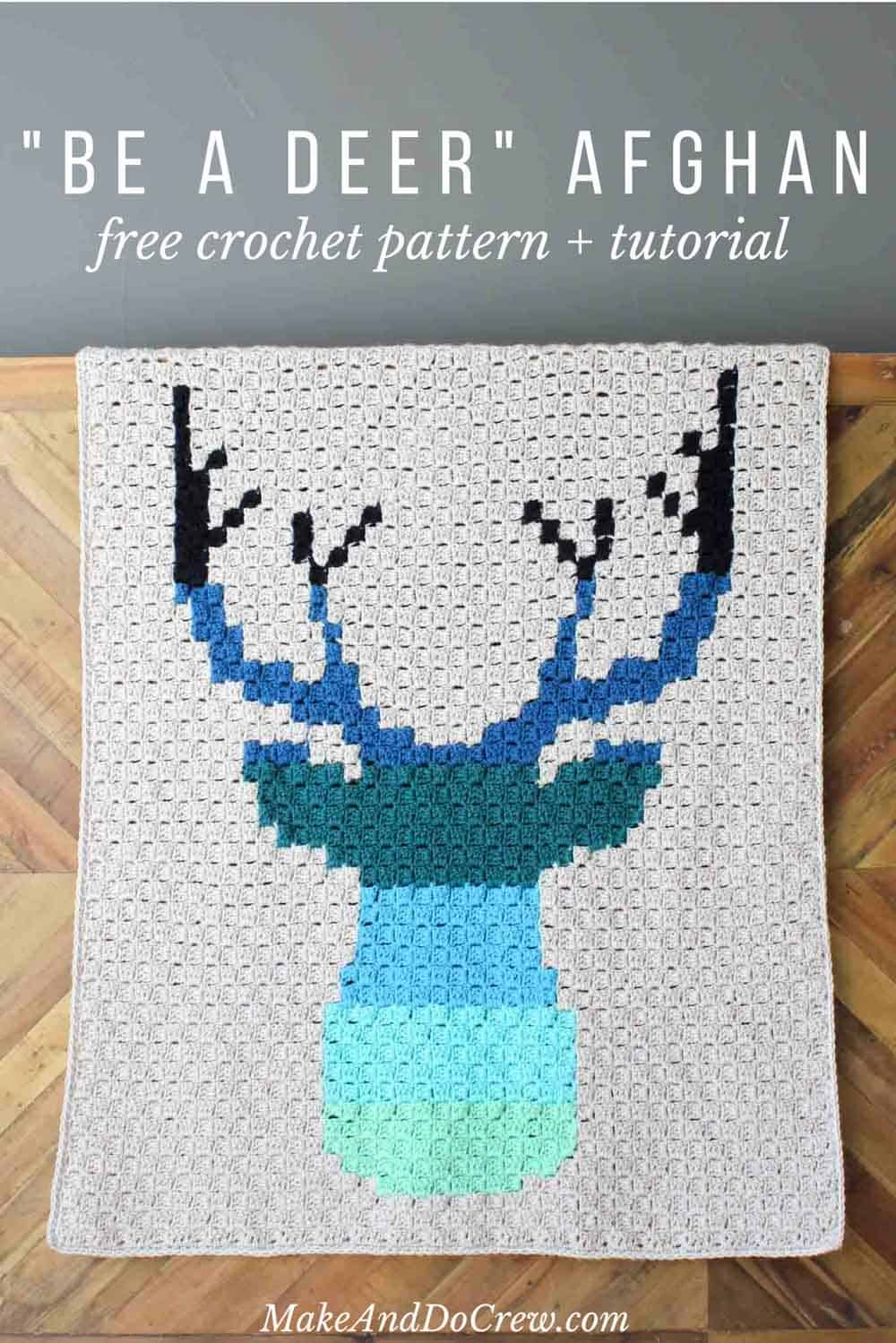 Modern Corner To Corner Crochet Deer Afghan - Free Pattern within Printable C2C Patterns Free