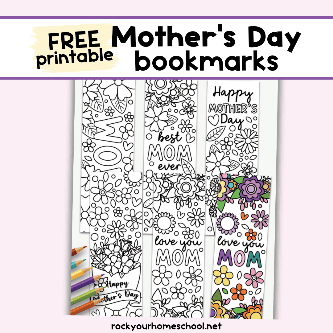 Mother&amp;#039;S Day Bookmarks To Color - Rock Your Homeschool with regard to Free Printable Mother&amp;#039;S Day Bookmarks To Color
