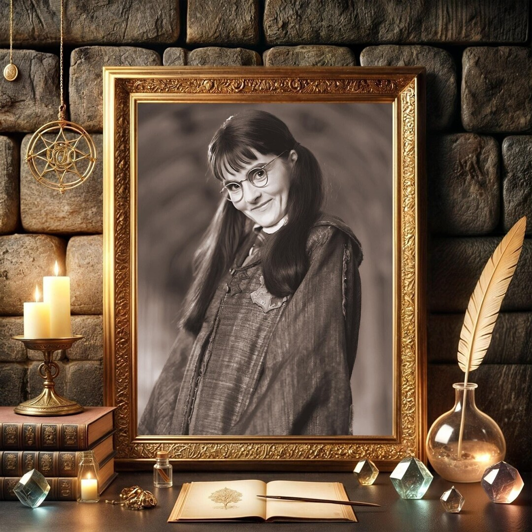 Myrtle Ghost Portrait Digital Download Printable Wall Art Moaning intended for Free Printable Moaning Myrtle