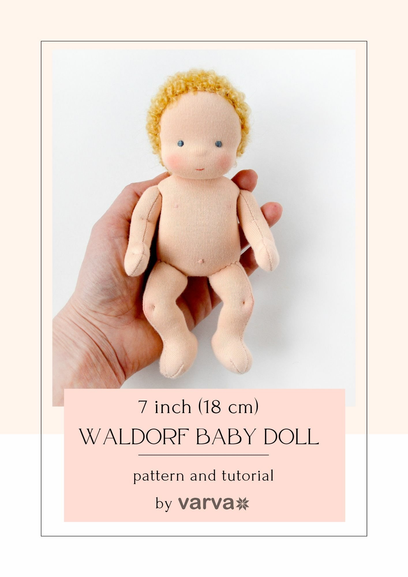 Natural Organic Waldorf Dolls Sewing Pattern And Tutorial within Printable Free Waldorf Doll Pattern