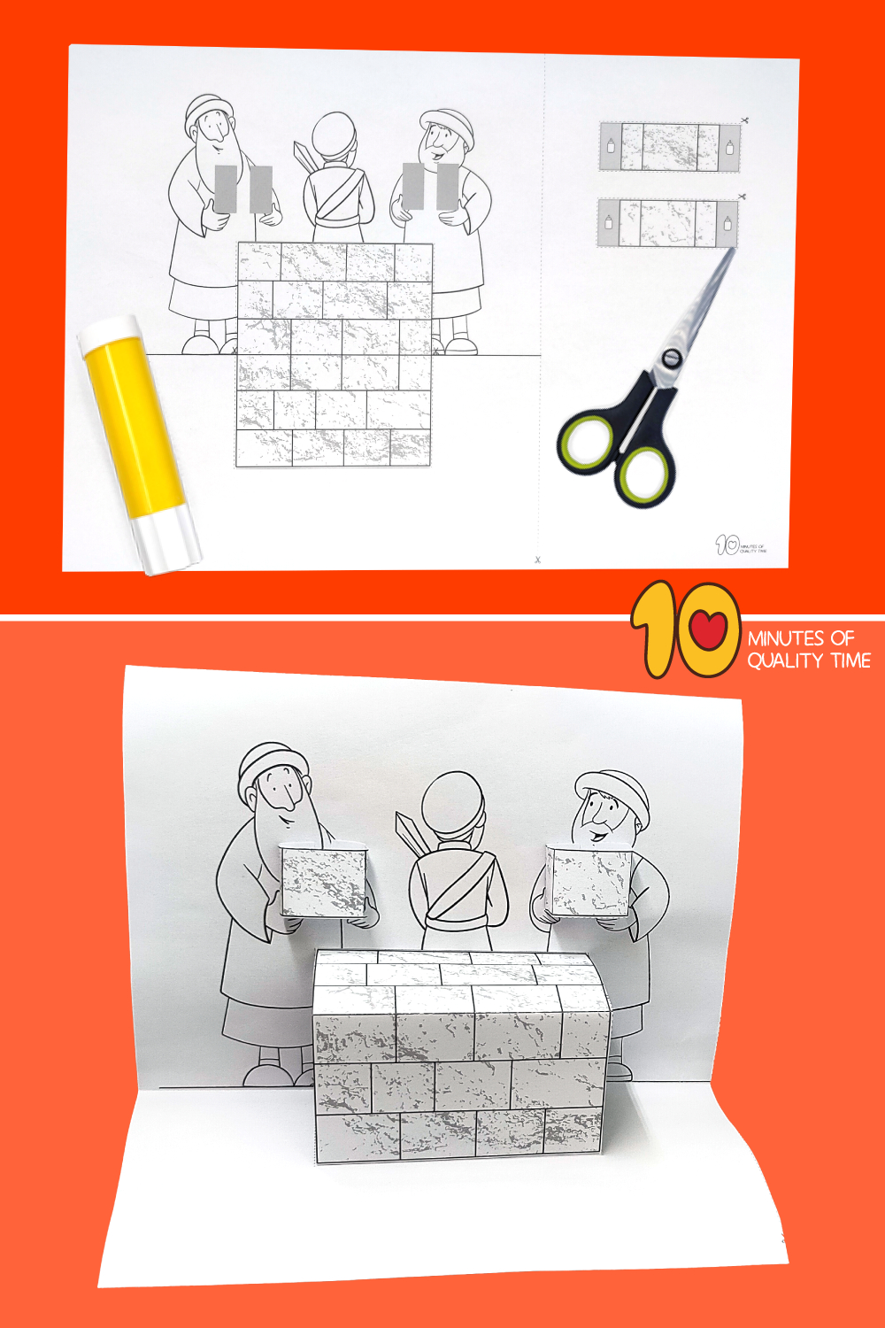 Nehemiah Bible Craft – 10 Minutes Of Quality Time inside Printable Crafts Nehemiah Rebuilding Wall