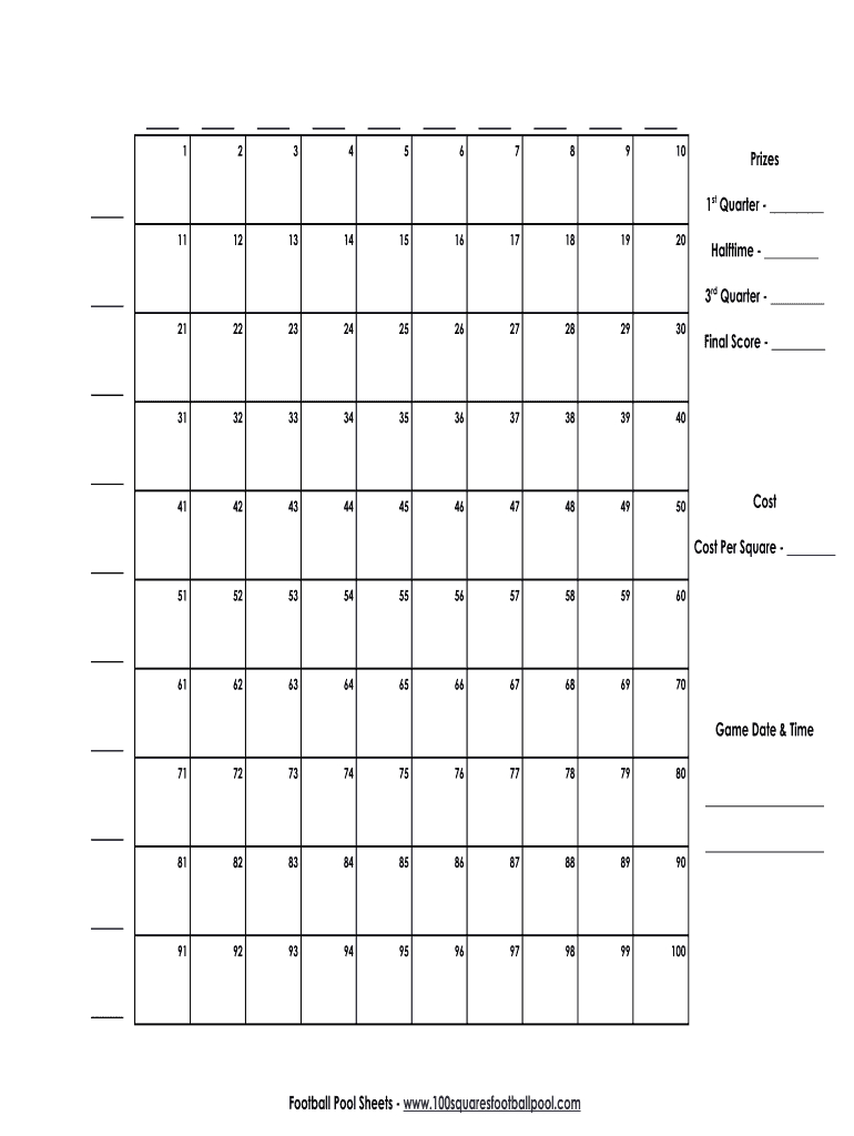 Nfl Pick Em Free Nfl Weekly Pick Em Master Sheet Fill Online within Nfl Week 11 Printable Pick Sheet