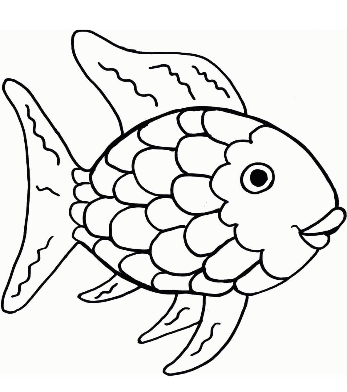 Normal Rainbow Fish Coloring Page - Download, Print Or Color regarding Free Rainbow Fish Printables