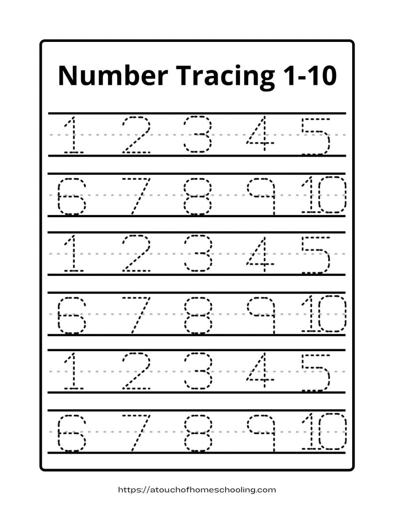 Number Tracing 1-20 Pdf - Free Printable Worksheets inside Traceable Numbers Worksheet Printable