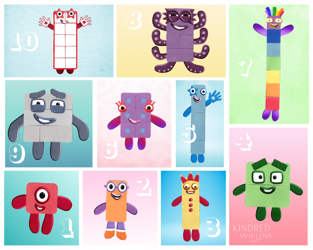 Numberblocks Craft With Printable - Free Download - Kindred + Willow regarding Numberblocks Printables Free Download