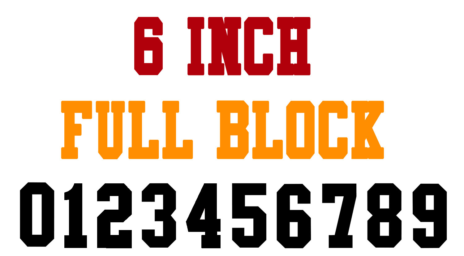 Numberstencils - 6 Inch Full Block Number Stencils (100 Sheet for 6 Inch Number Stencils Printable