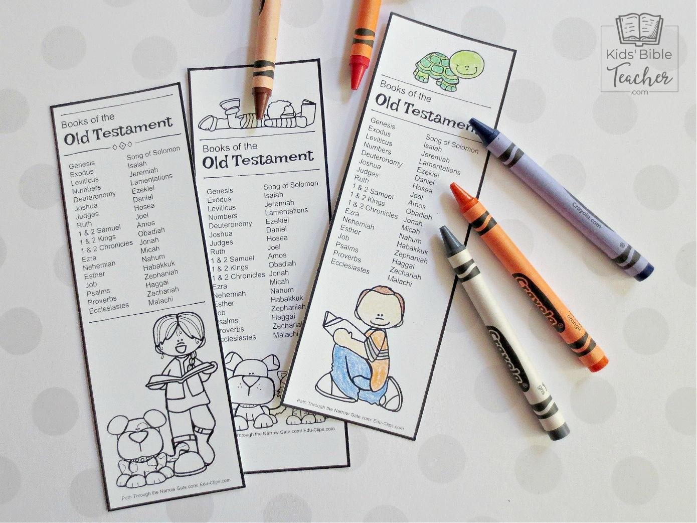 Old Testament Bible Bookmarks - Kids Bible Teacher within Books Of The Bible Bookmark Free Printable