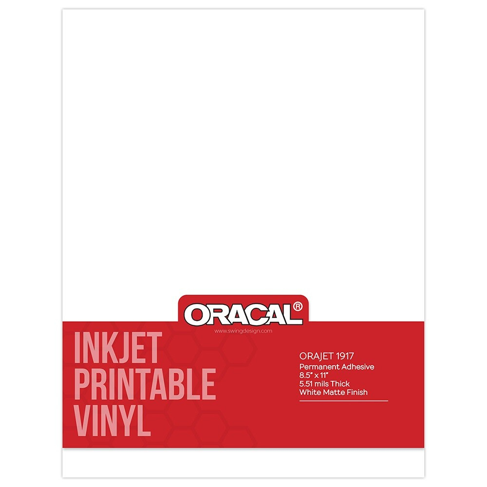Oracal Inkjet Printable Permanent Adhesive Vinyl | Ebay pertaining to Orajet 1917 Printable Vinyl