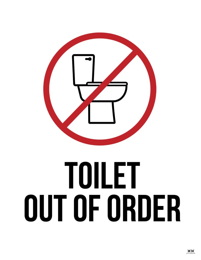 Out Of Order Signs - 25 Free Printable Signs | Printabulls within Bathroom Out Of Order Sign Printable