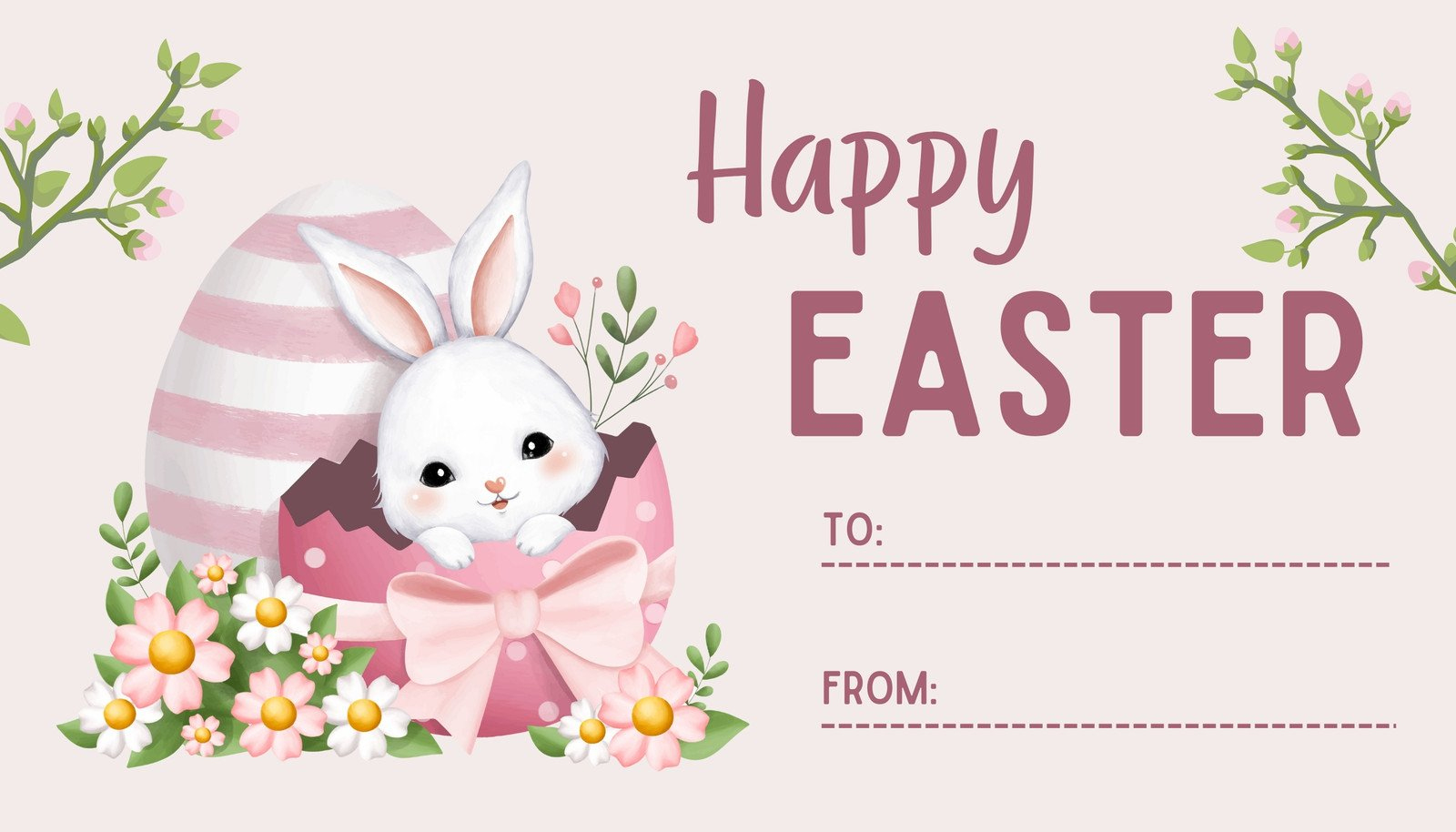 Page 2 - Free Printable And Customizable Easter Tag Templates | Canva within Easter Gift Tag Printable