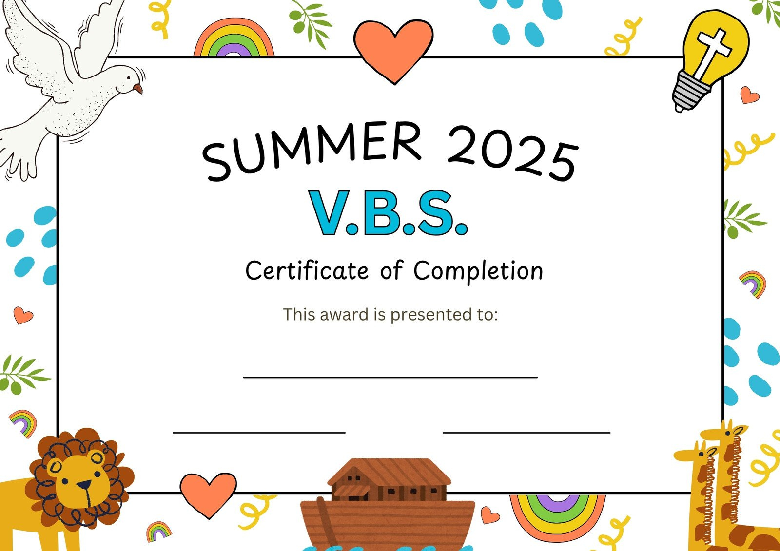 Page 8 - Free Printable Certificate Templates You Can Customize for Free Printable Vbs Certificate Template