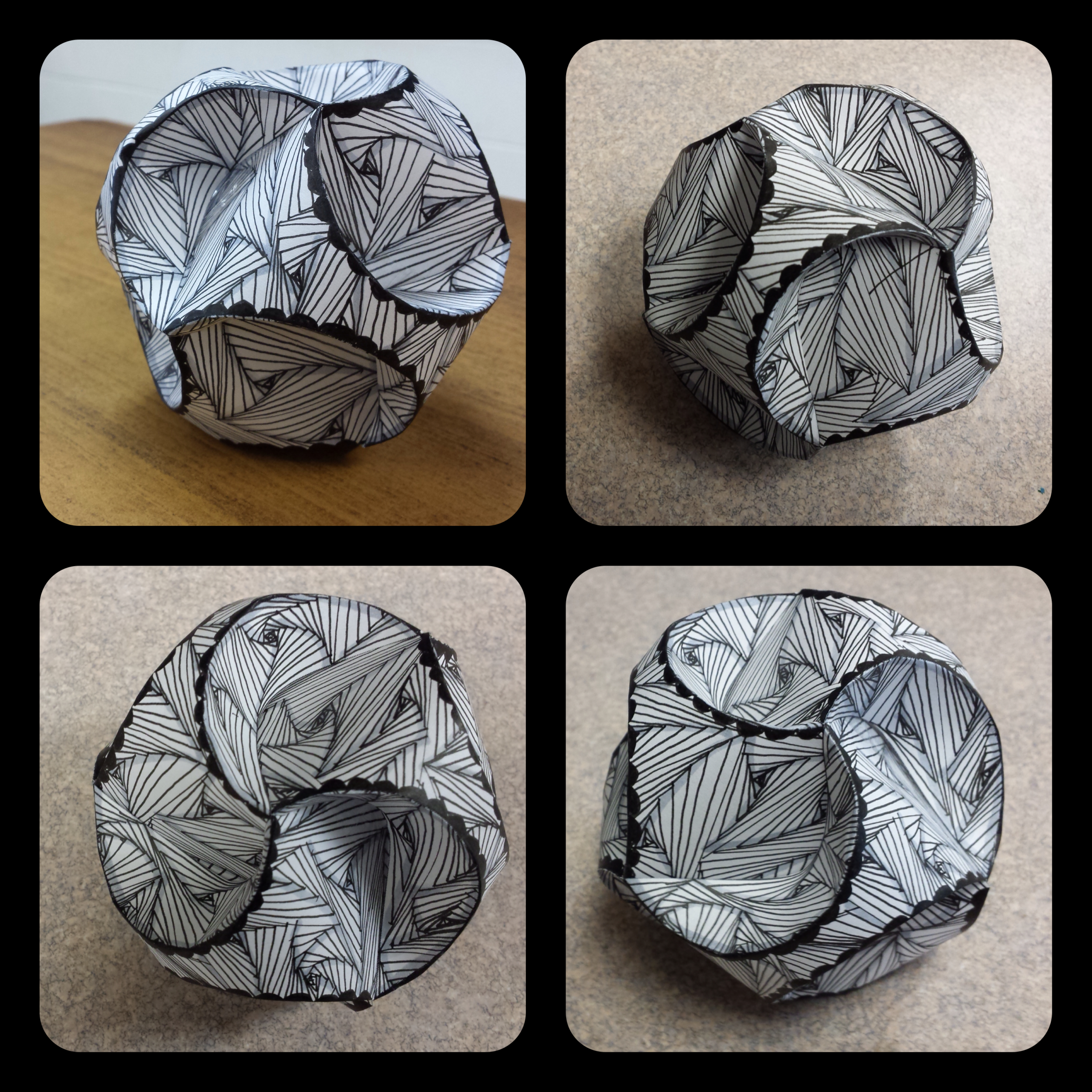 Paradox Triskele Paper Globe | Crafting Beyond Words inside Printable Triskele Paper Globes Template Free