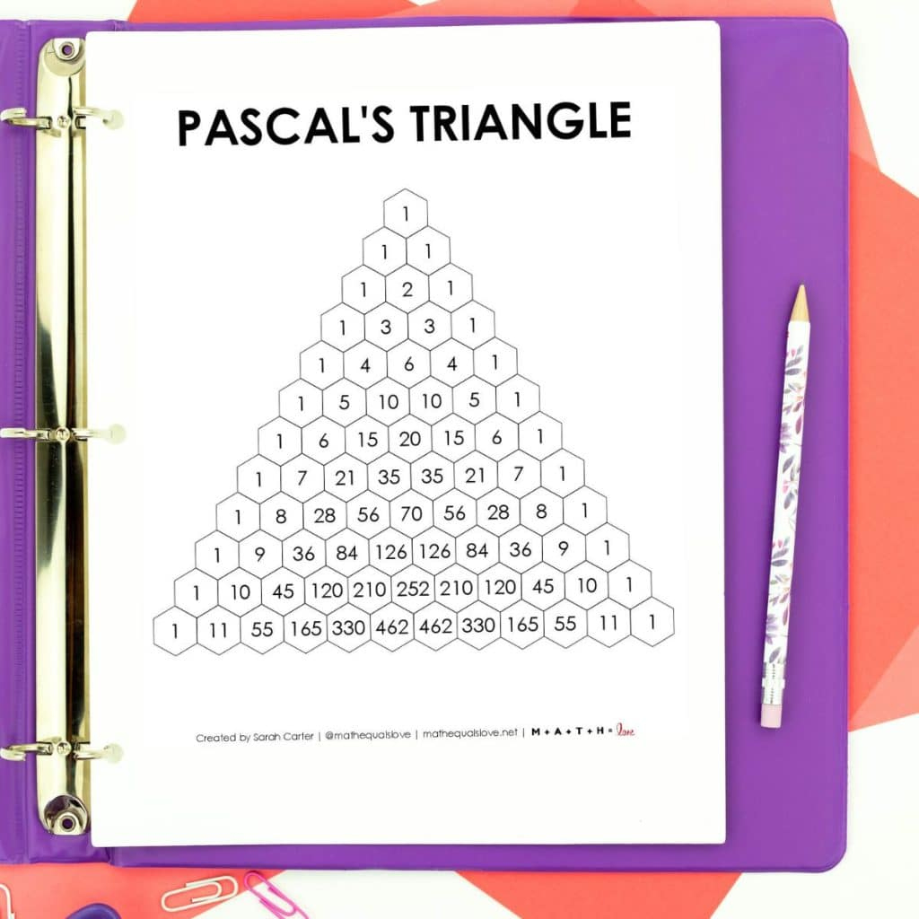 Pascal&amp;#039;S Triangle Templates - Blank And Filled Pdf inside Pascal&amp;#039;S Triangle Printable Worksheet