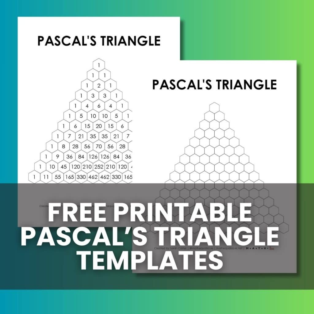 Pascal&amp;#039;S Triangle Templates - Blank And Filled Pdf throughout Pascal&amp;#039;S Triangle Printable Worksheet
