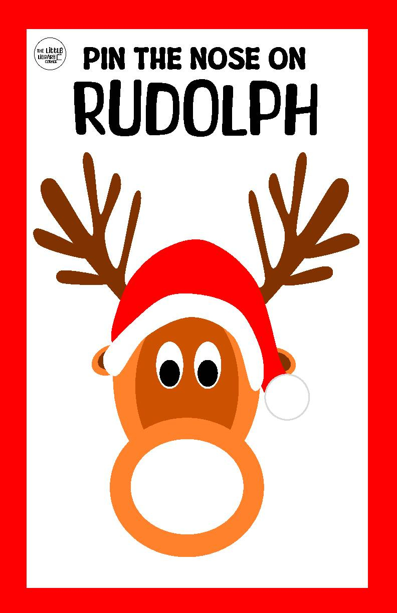 Pin The Nose On Rudolph Printable Poster - Classful within Pin The Nose On Rudolph Free Printable