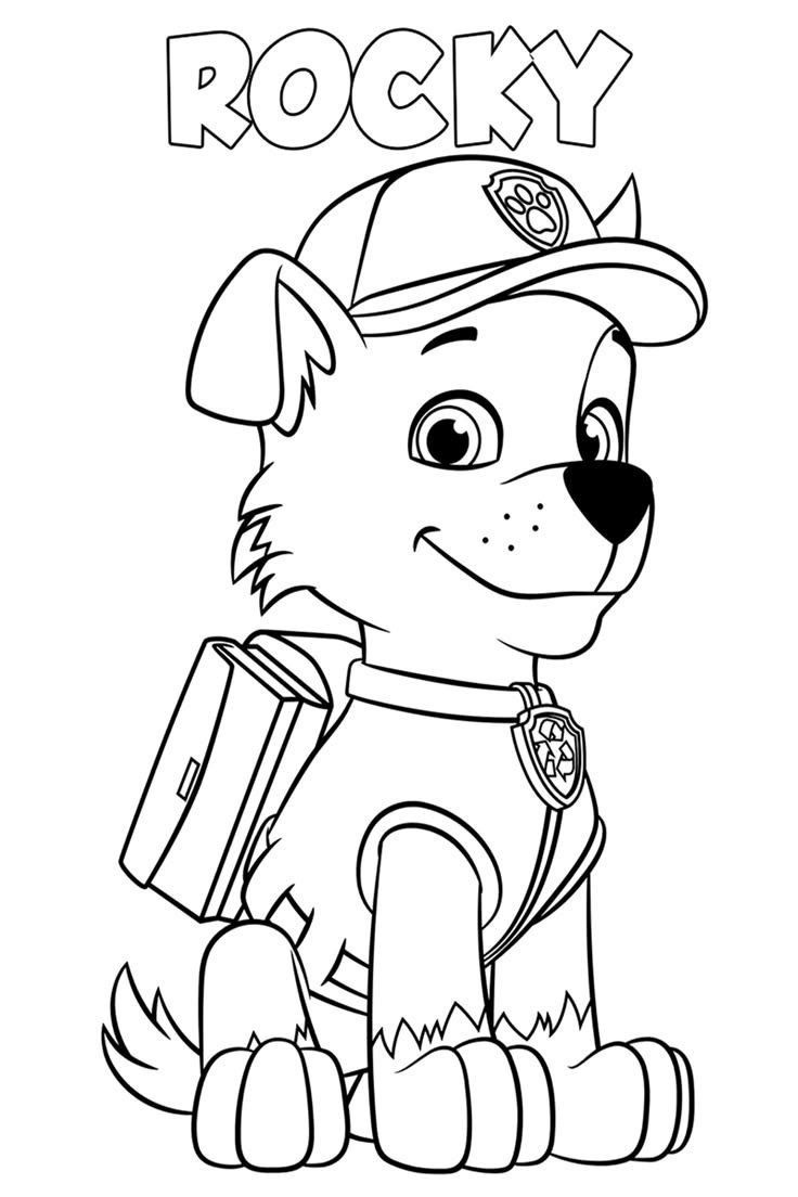 Pin Von Séverine Theunissen Auf 🐨Activités Koala In 2025 | Paw inside Printable Rocky Paw Patrol