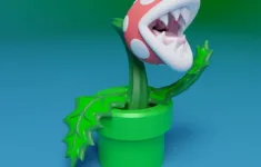 Piranha Plantjuusozart | Download Free Stl Model | Printables for Printable Super Mario Piranha Plant
