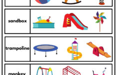 Playground Vocabulary 2 Read And Choose Worksheet For Kindergarten within Vocabulary Printable Worksheets For Kids