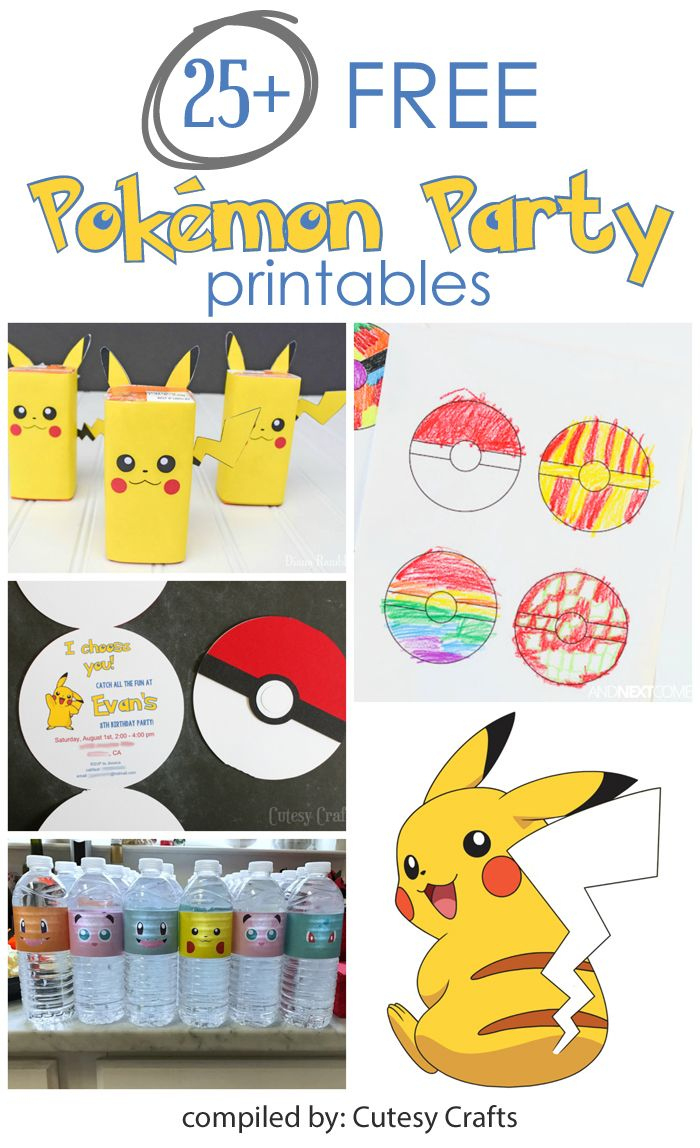Pokemon Birthday Party Invitations (With Free Silhouette Cut File pertaining to Pokemon Birthday Free Printables