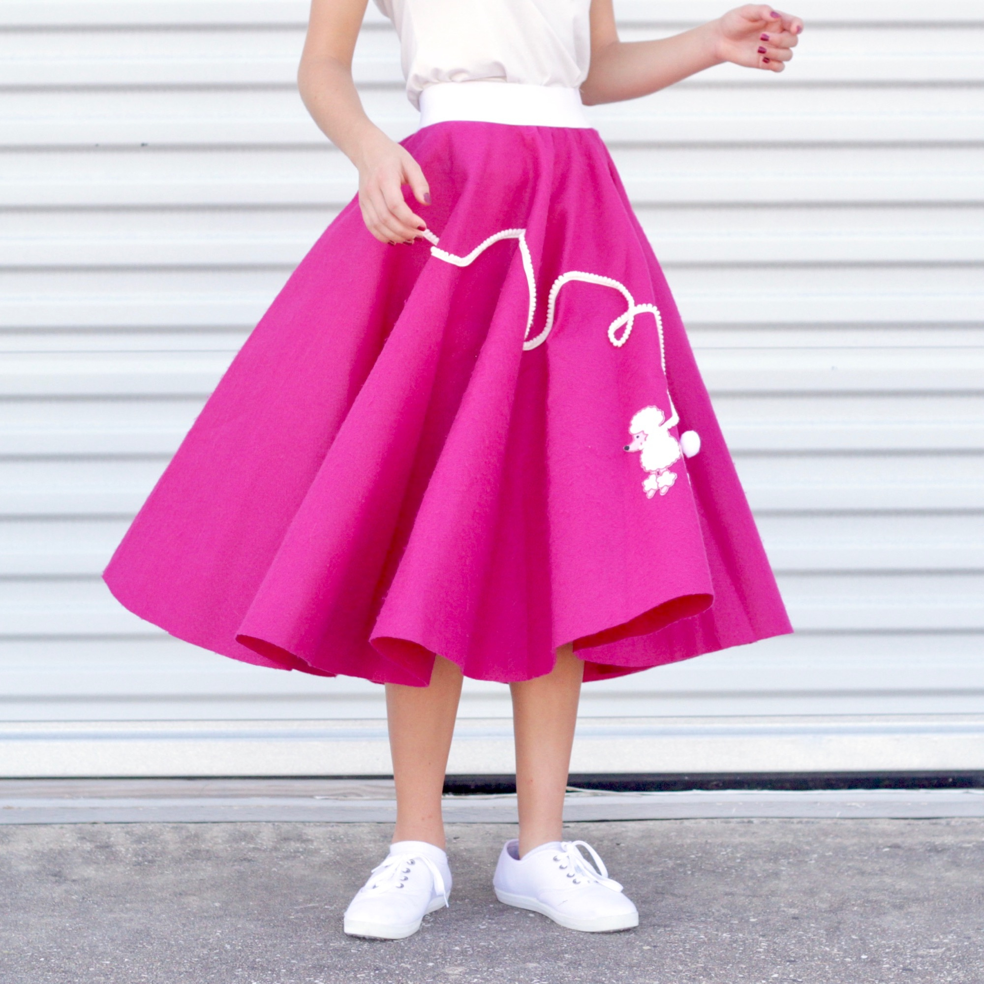 Poodle Skirt - Made Everyday regarding Printable Poodle Pattern For Poodle Skirt