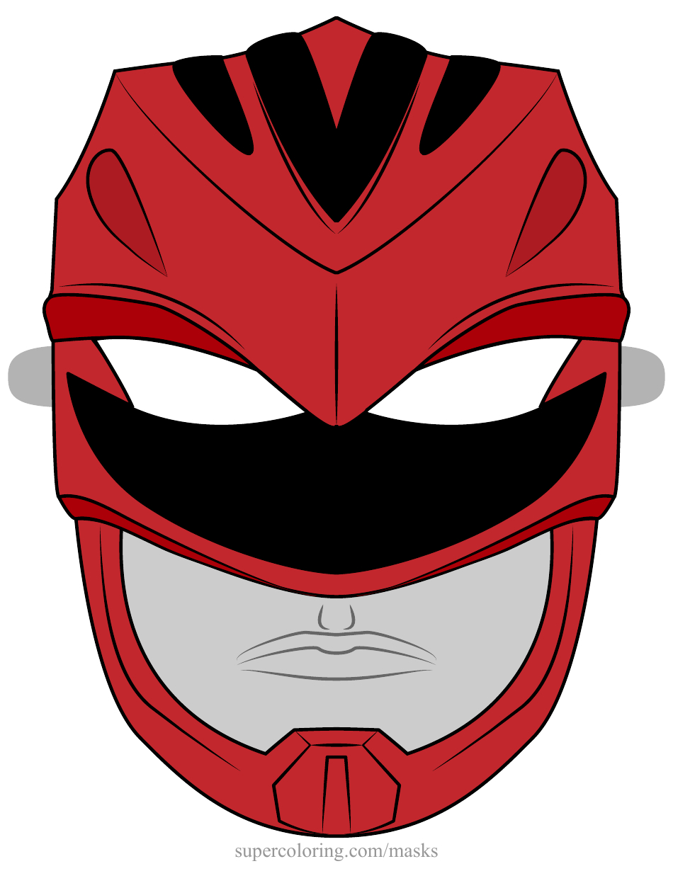 Power Rangers Mask Template - Red Ranger Download Printable Pdf pertaining to Free Printable Power Ranger Mask Template