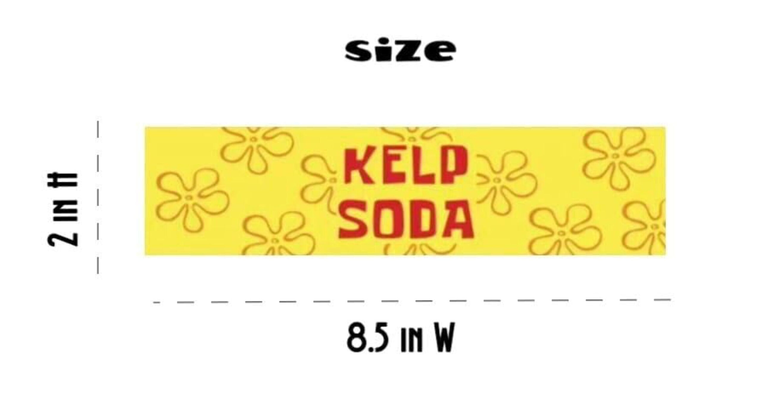 Pre Cut Kelp Soda Bottle Labels, Squarepants Under The Sea Drink Bottle Labels throughout Kelp Soda Labels Printable Free