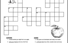 Printable Apple Crossword Puzzle For Kids – Tree Valley Academy with Easy Printable Crossword Puzzles With Answers