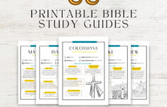 Printable Bible Study Guides | Lesson For Each Book Of The Bible within Free Printable Bible Study Lessons For New Believers