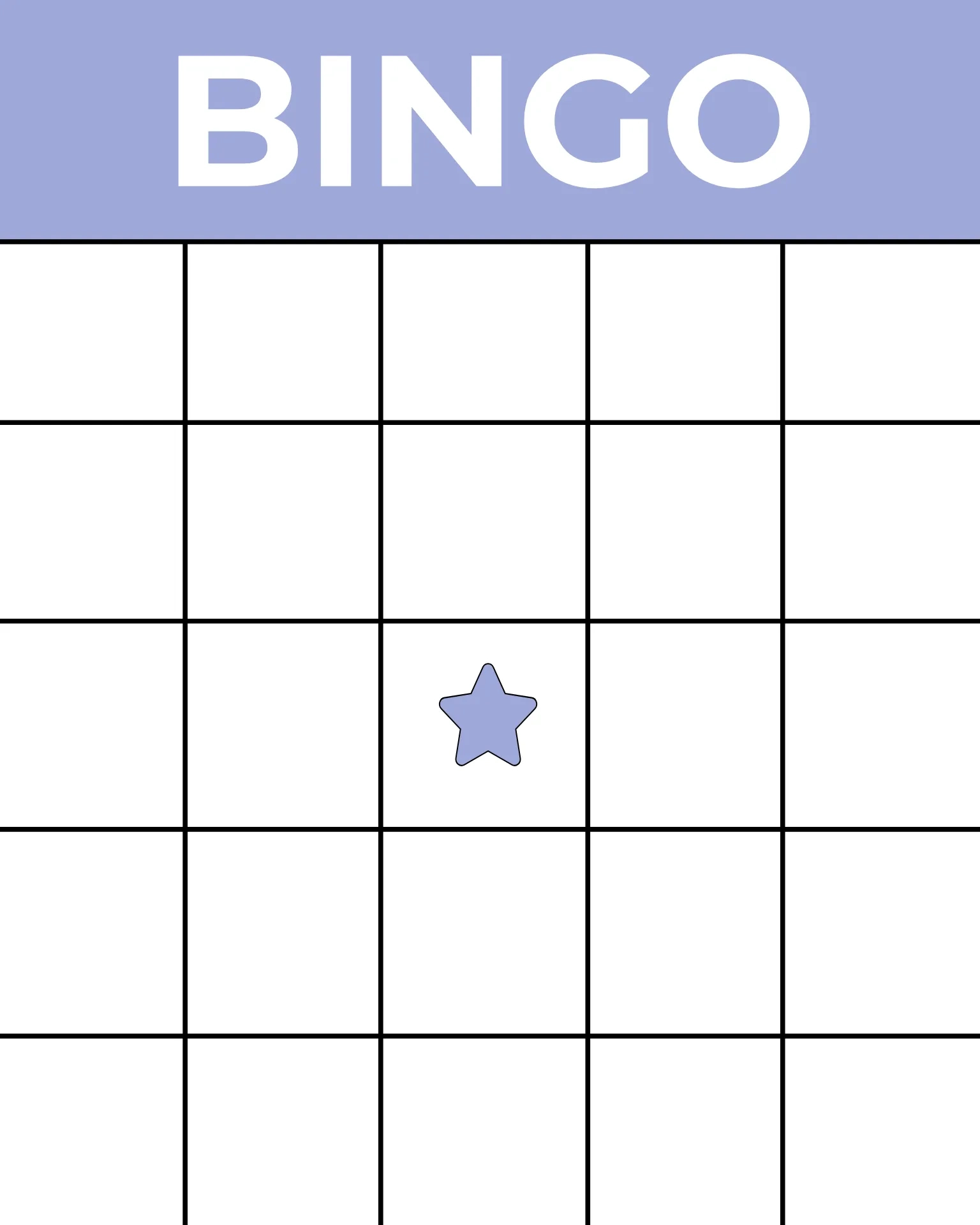 Printable Bingo Card Template — Kapwing for Free Printable Bingo Card Maker
